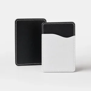 Porte-carte adhésif simili cuir personnalisé