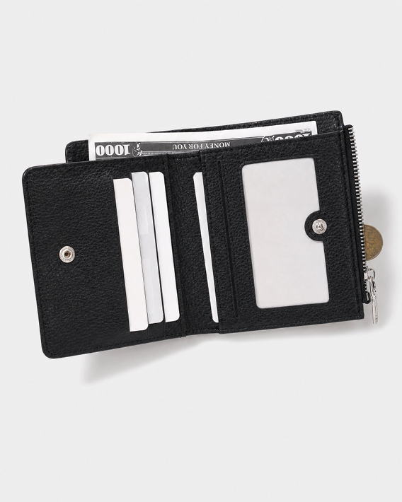 Porte-feuille vertical simili cuir personnalisable ouvert - vue intérieure